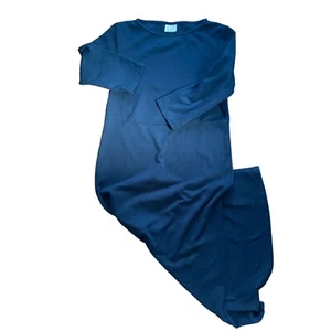 Hanna Andersson Woman’s Classic Solid Black Cotton Polyester Maxi Dress Size Med - Picture 1 of 6