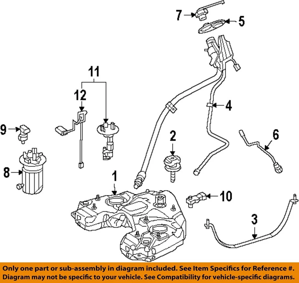 Componentes del sistema de combustible Mercedes OEM 12-19 GL350 - Sensor de nivel 1665400517 Foto 1 de 1