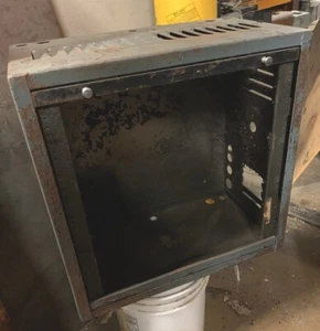 19” Vintage Wall Mounted Altec Theater Amplifier Rack Drop Down 10 Space Sound - Picture 1 of 11