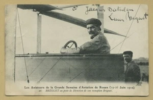 Louis Breguet (1880-1955) - Constructeur d'avions - Rare photo-carte dédicacée - Foto 1 di 2
