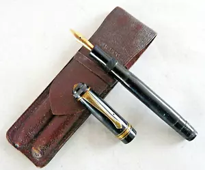 Kaweco Carat 285/1 Kolbenfüller 585er Gold Feder + Lederetui # DEFEKT # (11332) - Bild 1 von 12
