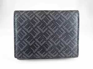 Dunhill Coin Wallet Case PVC Leather Folding Black - Picture 1 of 12