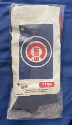 MLB Chicago Cubs Wincraft  3' X 5' Indoor/Outdoor Logo Flag w/ D-Ring  - Image 1 of 2