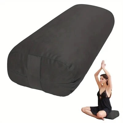 COZY TRENDS COLLECTION Yoga Firm Large Yoga Bolster Pillow Cushion 24" x 12" x 6" for Restorative Yoga
