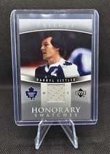 2006-07 UD Trilogy Honorary Swatches Darryl Sittler HS DS Toronto Maple Leaf