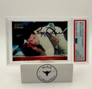 2009 Topps UFC Ronda 1 #1 Royce Gracie: On Card Rookie Auto: PSA 3 Auto 10 - Imagen 1 de 2