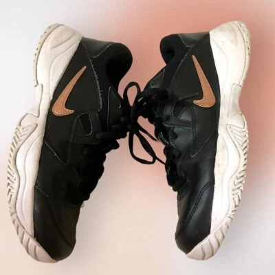 Nike Court Lite 2 Black Zoom Sneakers Tennis Shoes Size 6 - Image 1 of 4