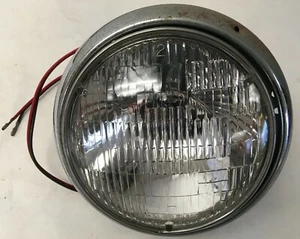 Jeep CJ-5 Headlight with Bezel General Electric Sealed Beam GLA 2 N.O.S - Picture 1 of 7