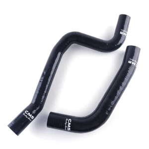 Black for 1967 68 1969 Chevy Camaro Firebird 6.5L 6.6L V8 Silicone Radiator Hose - Picture 1 of 6
