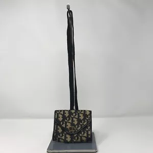 Borsa a tracolla vintage Christian Dior Trotter monogramma blu - Foto 1 di 7