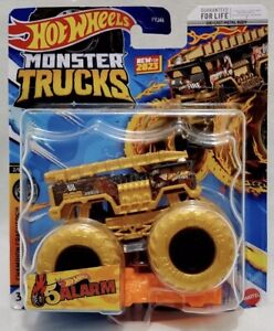 NEW 2023 Hot Wheels Monster Trucks GOLD 5 ALARM Fire Truck 1:64 FREE BOX SHIP
