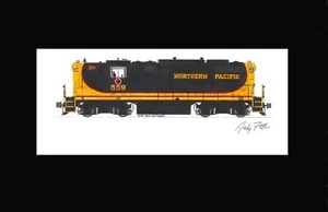 Northern Pacific GP7 #559 11"x17" Matted Print Andy Fletcher signed - Picture 1 of 1