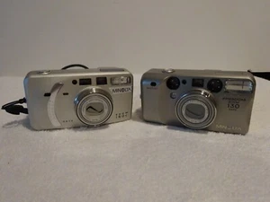 Minolta Film Cameras Freedom Zoom 130 and Zoom 160C Read - Picture 1 of 7