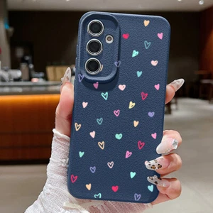 Heart Phone Case For Samsung S25 Ultra S24 FE S23 S22 S21 A16 A15 A55 Soft Cover - Picture 1 of 21