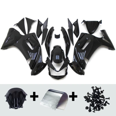 Gloss Black ABS Fairings For Kawasaki ER-6F Ninja 650r 2006 2007 2008 Bodywork — 第 1/4 张图片