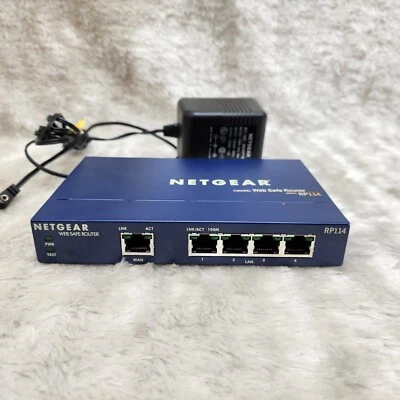 NETGEAR - RP114 - Web Safe Router 100 Mbps 4-Port 10/100 Wireless Router - Image 1 of 4
