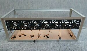 13 Gpu Mining Rig Frame Open Air Chassis Aluminium MDF With Fans Full Asembled