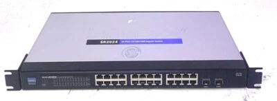 Cisco  Small Business Unmanaged (SR224G) 24-Ports Rack-Mountable Switch - Image 1 of 4