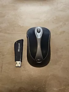 Microsoft Model 1050 Wireless Notebook Optical Mouse 4000 w/ Dongle Tested - Picture 1 of 2
