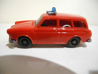 WIKING VINTAGE 1:87 FIRE DEPT. SUPPORT CAR VW 1500 VARIANT WAGEN  1973-78 MINT - Image 1 of 4