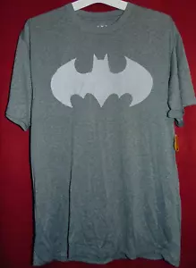 BATMAN Men's DC Comics Size L Gray Marled Tee Shirt by Bioworld! NEW w/ TAGS! - Picture 1 of 7