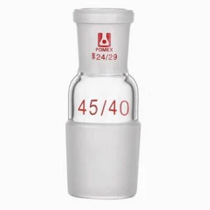 Glass Reducing Adapter 45# 45/40 Male To 24# 24/29 Female Joint Lab  Glassware - Picture 1 of 1