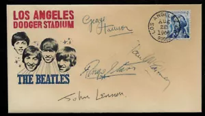 The Beatles 1966 Dodgers Stadium busta da collezione con francobollo anni '60 OP1320 - Foto 1 di 1