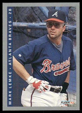 Mark Lemke 1993 Fleer Baseball Excellent - Image 1 of 2