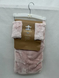 Lullaby Kids Pink Baby Blanket Security Lovey Plush Luxury Velvet Mauve Girls - Picture 1 of 10