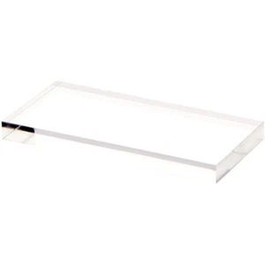 Plymor Clear Rectangular Acrylic Display Base, 4" W x 2" D x 0.375" H - Picture 1 of 1