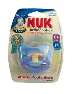 NUK Schnuller Baby Kieferorthopädisch 0+ Monate 2007 blau - Bild 1 von 5
