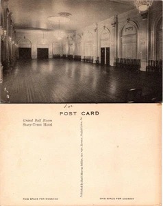 Stacy-Trent Hotel Großer Ballsaal Postkarte unbesendet Vintage Philadelphia PA - Bild 1 von 1