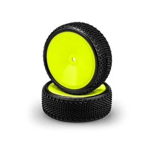 JConcepts Fuzz Bite LP 2.2" (Wide) MNTD 2WD Front Buggy Tire (Yellow) (Pink) (2) - Picture 1 of 1