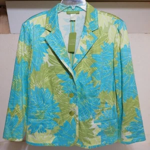 Chaqueta blazer para mujer Sigrid Olsen $179,00 venta al por menor talla 16 Catalina Cruise 960 - Imagen 1 de 11