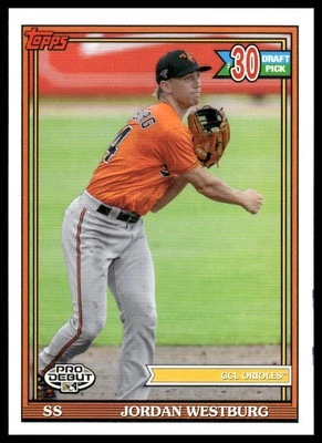 2021 Topps Pro Debut #PD-186 Jordan Westburg - Image 1 of 2