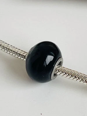 Charm Morellato In Vetro Di Murano Nero Linea Drop - Immagine 1 di 4