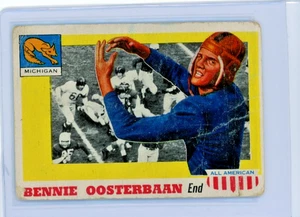 1955 Topps All American Bennie Oosterbaan # 80 - Foto 1 di 2