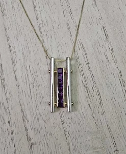 Gems En Vogue Michael valitutti Sterling silver necklace/Pendant modern design - Picture 1 of 19