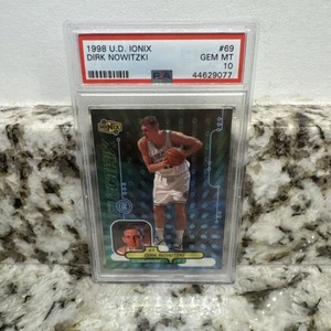 1998-99 Upper Deck Ionix - #69 Dirk Nowitzki Rookie PSA 10 - Picture 1 of 2