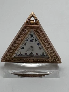 C19th Silver Gilt .800 Triangular Masonic Necklace/Pocket Watch Fathers Day Gift - Picture 1 of 7