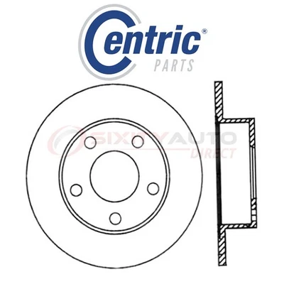 Centric C-TEK Disc Brake Rotor for 1997-2001 Audi A6 Quattro 2.8L V6 - Kit iv Foto 1 de 4