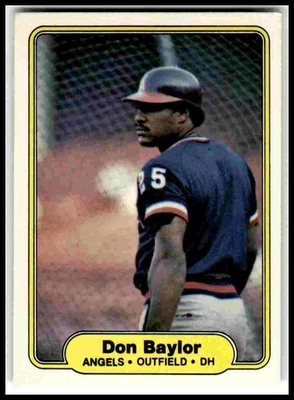 1982 Fleer #451 Don Baylor - Image 1 of 2