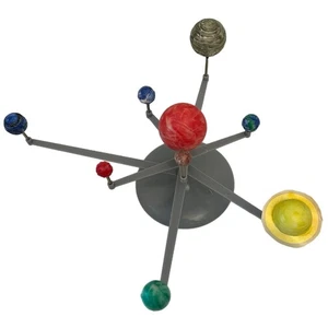 Sonnensystem Modell mit 8 Planeten, der Sonne und grauem Kunststoffsockel Homeschool - Bild 1 von 4