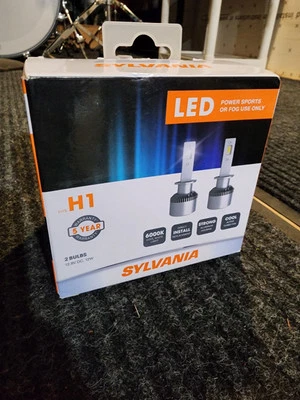 SYLVANIA H1 LED Powersport Headlight Bulbs for Off-Road Use or Fog Lights - 2 - Image 1 of 2