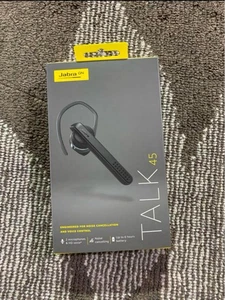 Jabra Talk 45 Bluetooth Wireless Headset HD Voice Noise Cancelling Black New - Picture 1 of 24