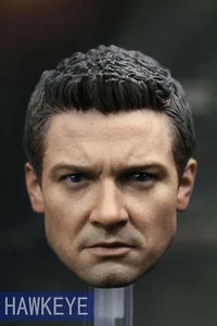 1/6th Hot Toys Civil War Hawkeye Head Carving Model F 12"Action Figure Toy - Picture 1 of 3