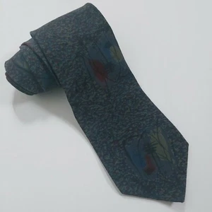 Vintage Enrico Guccini Men's Tie Vintage 100% Silk Wide Multicolored Necktie - Picture 1 of 5