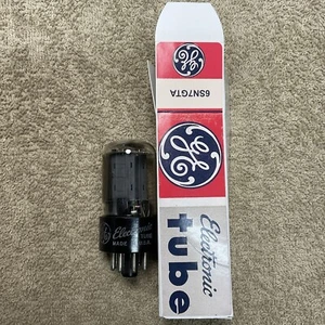 GE 6SN7GTA AUDIO VACUUM TUBE TESTED VINTAGE SIDE D GETTER A821.C - Bild 1 von 3