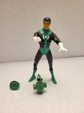 2001 DC Direct Green Lantern Corps John Stewart Action Figure Complete Loose 6.5 Cover