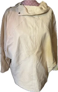 Rare Women leather yellow top, designer but no brand in it, size M, very unique - Picture 1 of 9